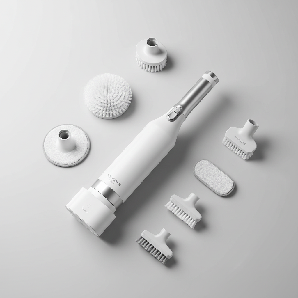 Brosse FlashClean avec ses 3 têtes interchangeables
